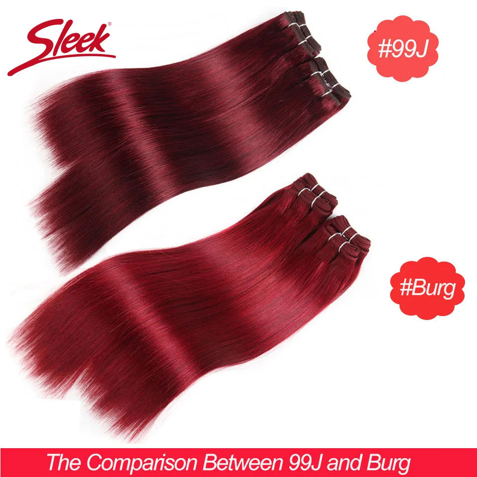 Sleek Brazilian Straight Hair Brown Color 4 and