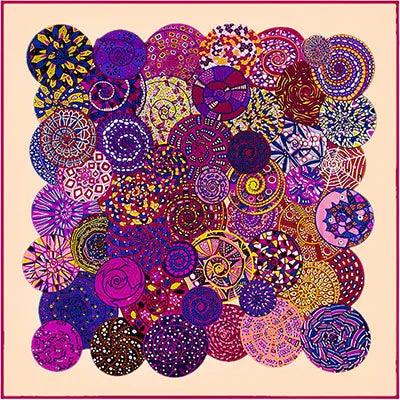 LESIDA Pure Silk Scarf Women Large Shawls Stoles