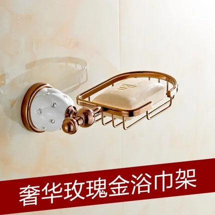 New Golden Finish Brass Flexible Soap Basket /Soap
