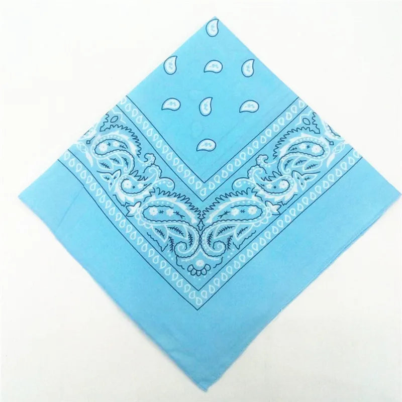 12pcs Polyester Cotton Cashew Flower Hiphop Bandanas For