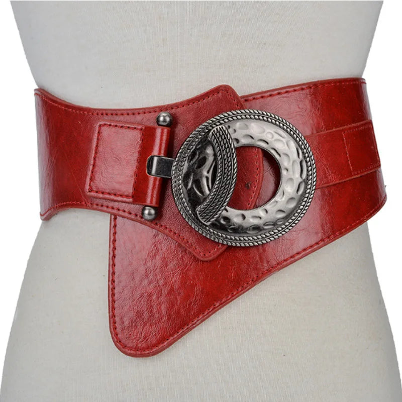 Hot Fashion Women Wide Waist Elastic Stretch Belt