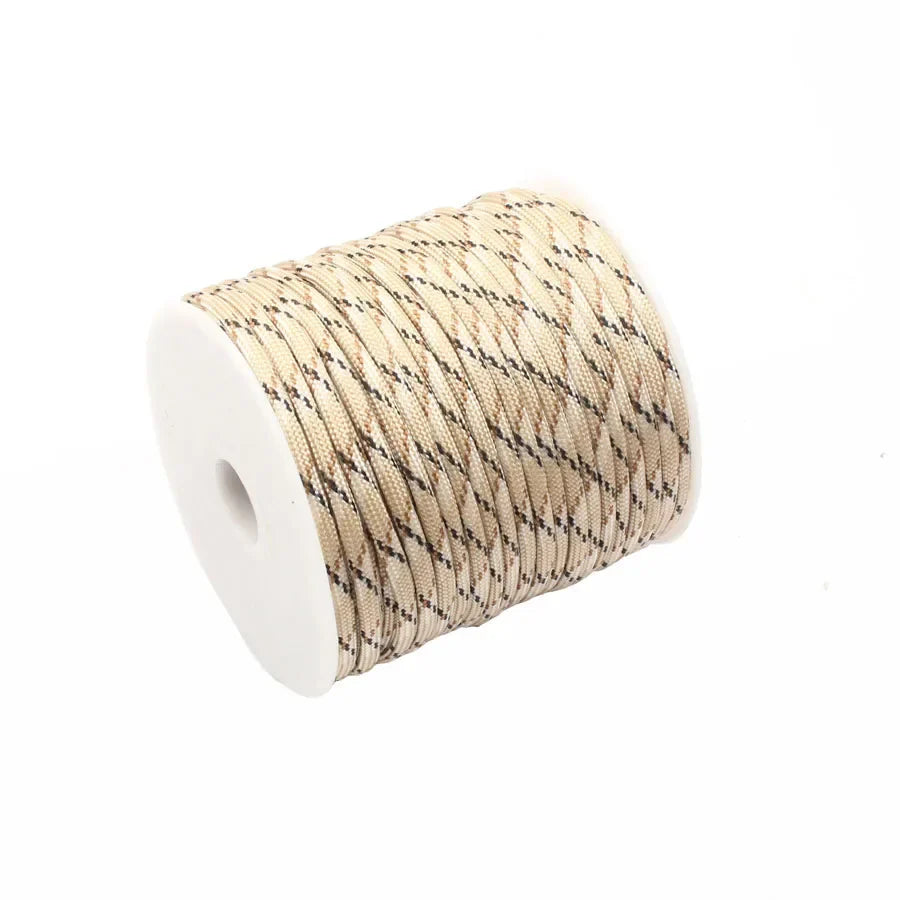 CAMPINGSKY Paracord 550 4mm Rope 100FT Survival Parachute