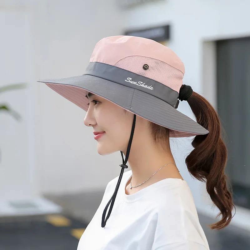 Parent-child Unisex Summer Foldable Sun Fisherman Hat Men