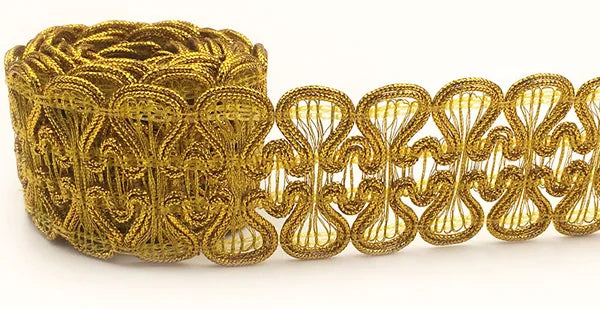 5m/lot Lace Trim Fabric Sewing Lace Gold Silver