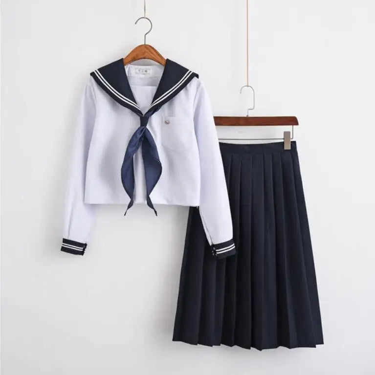 JapaneseKorean Sailor Suit Cosplay Costumes School Uniforms Cute