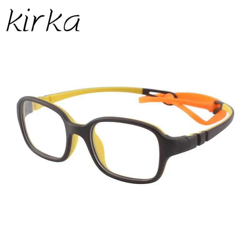 Kirka Flexible Myopia Optical Children Glasses Frame Solid