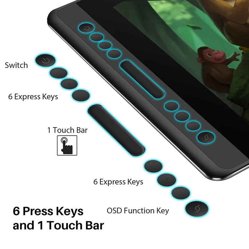 HUION Kamvas Pro 16 Graphics Tablet Display 120%sRGB