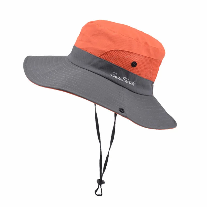 Parent-child Unisex Summer Foldable Sun Fisherman Hat Men