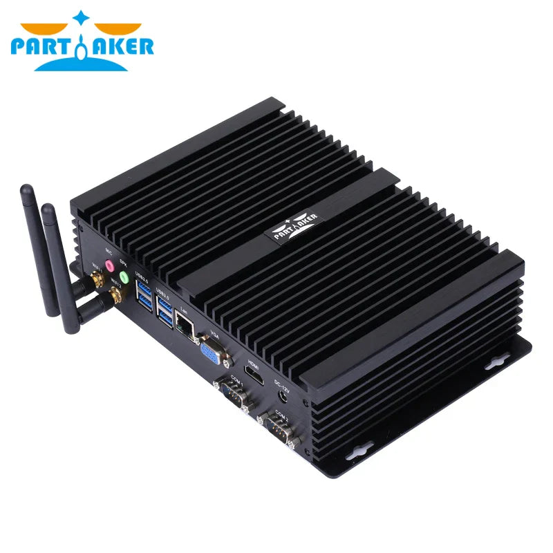 Partaker I3 Rugged Fanless Barebone Mini PC Core