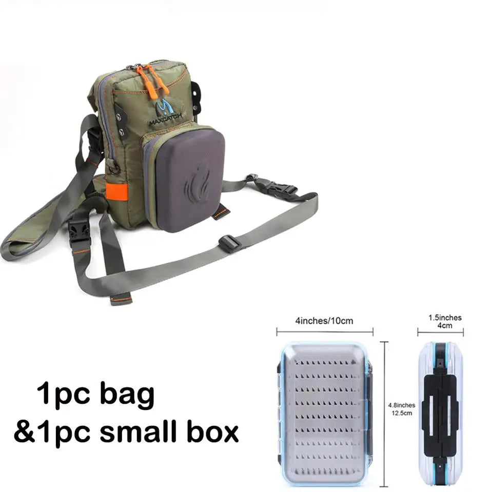 Maximumcatch Fly Fishing Chest Bag With Molded Fly