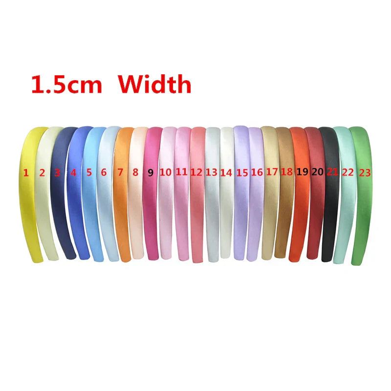 24Pcs/Lot 15mm 24 Colors Satin Fabric Covered Resin