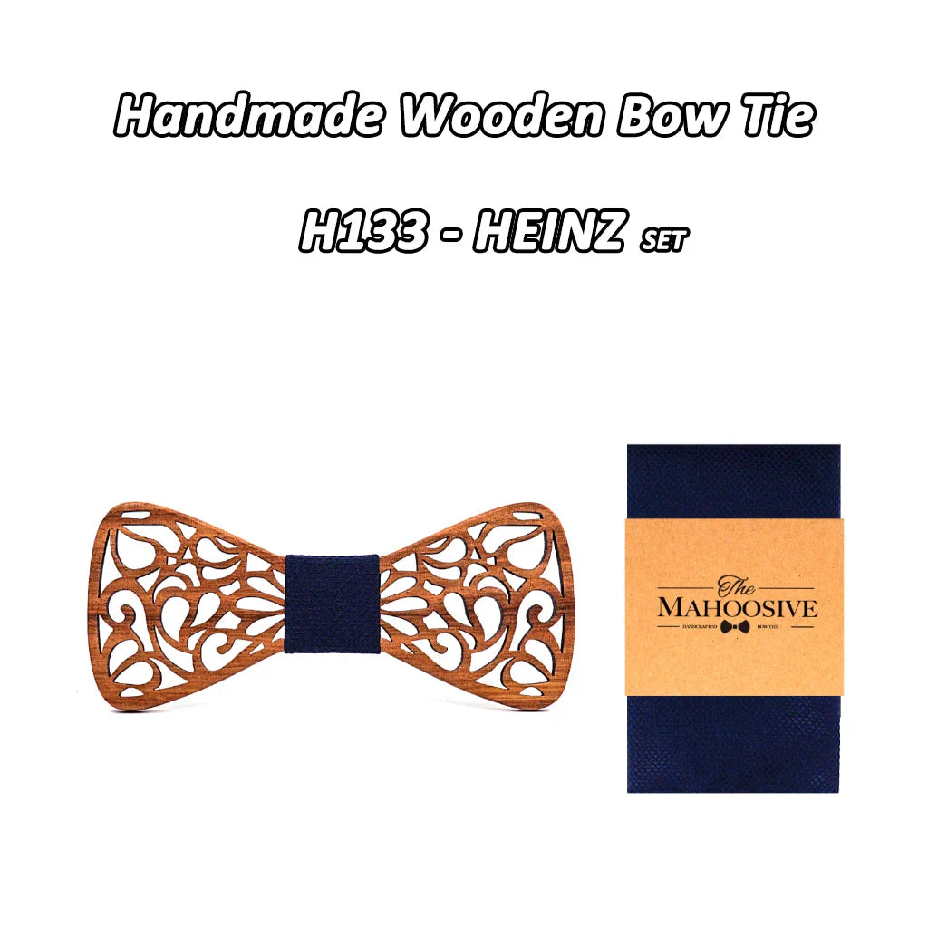 Mahoosive New Floral Wood Bow Ties for Men