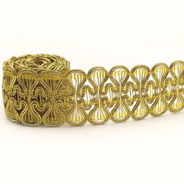 5m/lot Lace Trim Fabric Sewing Lace Gold Silver