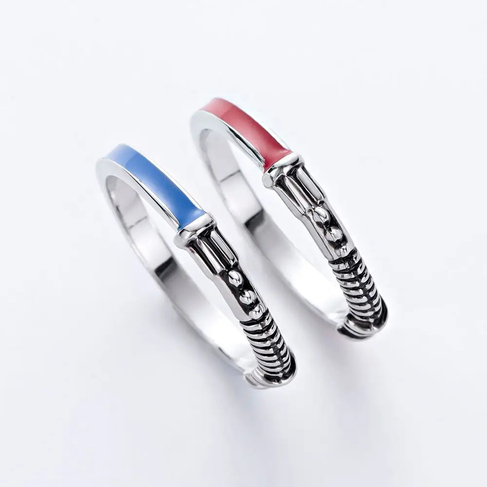 DCARZZ BestLightsaber Ring Set for Men Punk Vintage