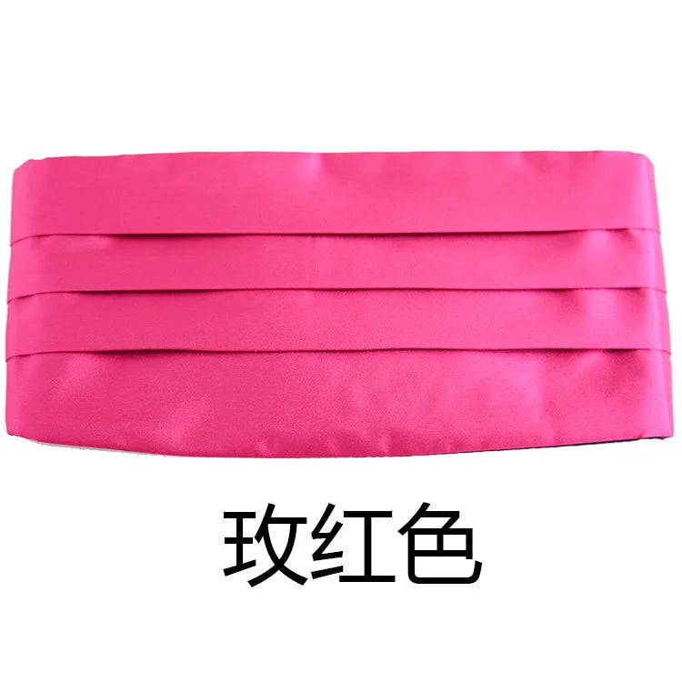 Ikepeibao Men's Classic Black Cummerbund Adjustable