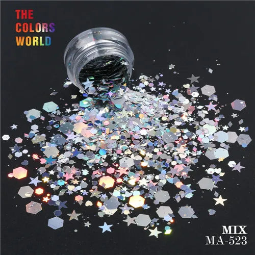 TCT-093 Mix Shape Mix Size Nail Glitter