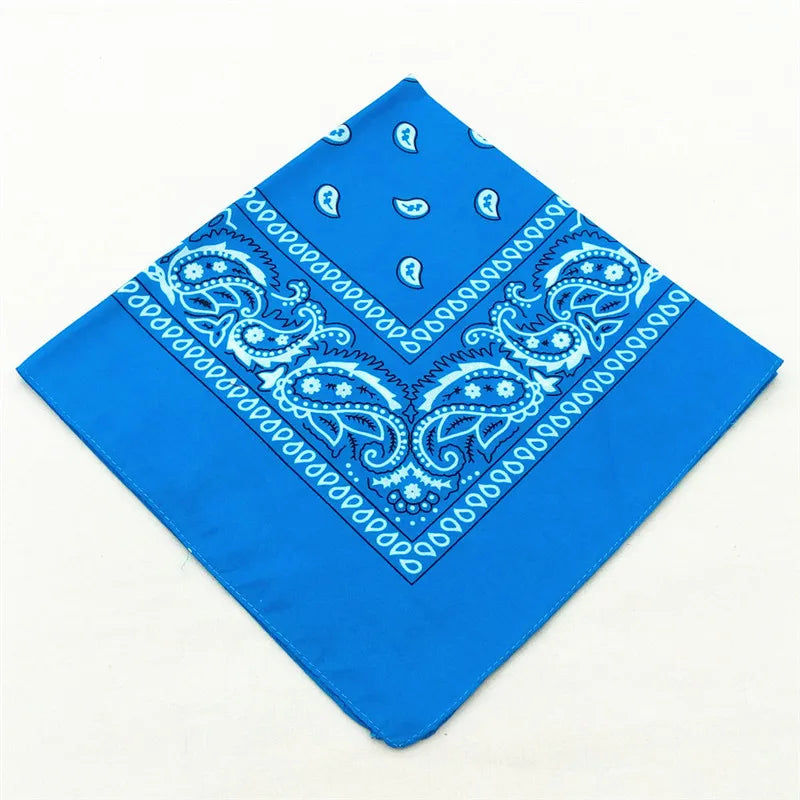 12pcs Polyester Cotton Cashew Flower Hiphop Bandanas For