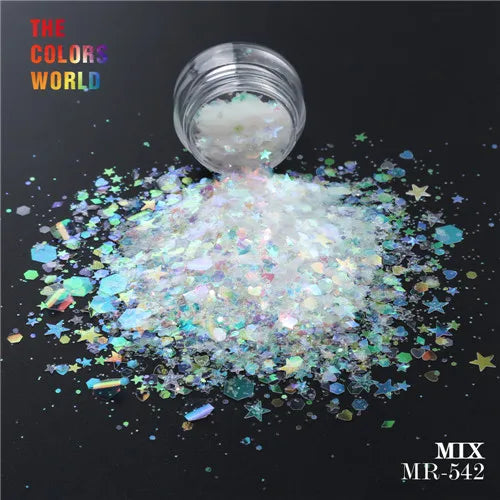 TCT-093 Mix Shape Mix Size Nail Glitter