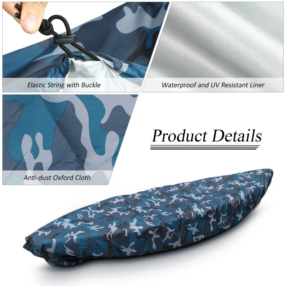 Professional Kayak Storage Cover Camouflage Waterproof UV Resistant