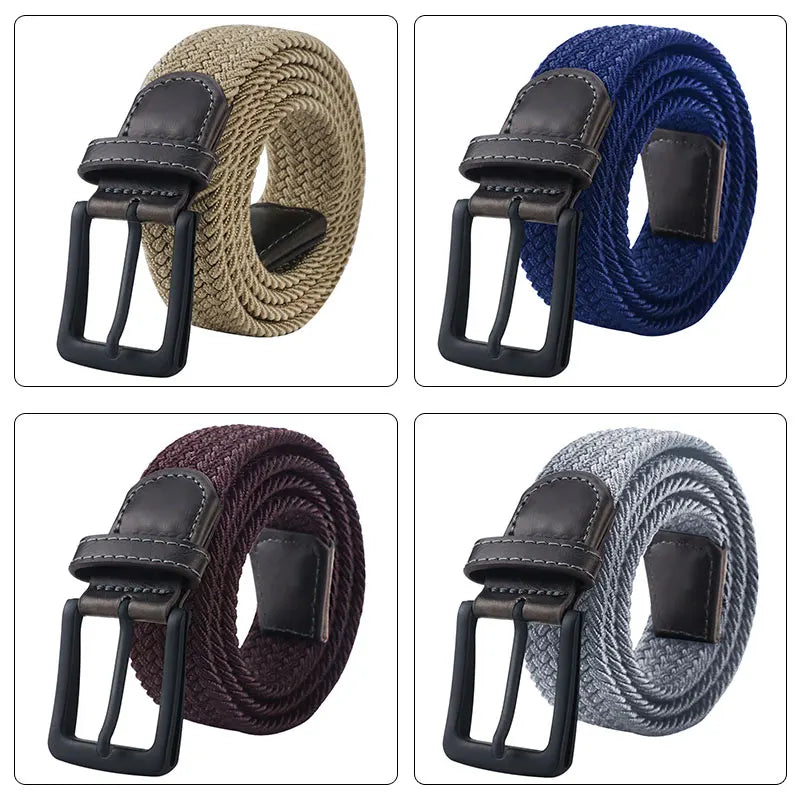 MaiKun Canvas Belts for Men Fashion Metal Pin