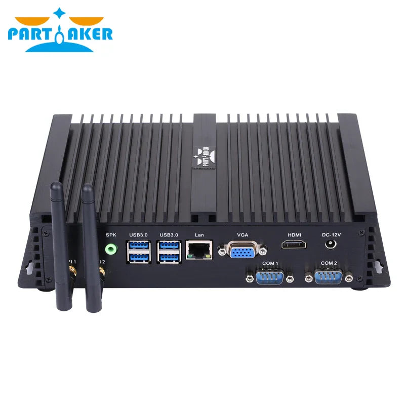 Partaker I3 Rugged Fanless Barebone Mini PC Core