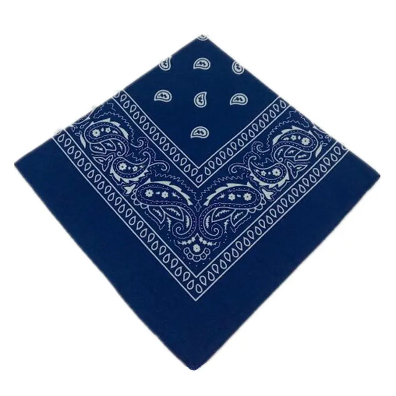 12pcs Polyester Cotton Cashew Flower Hiphop Bandanas For