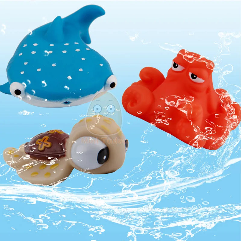 Baby Bath Toys Finding Fish Kids Float Spray