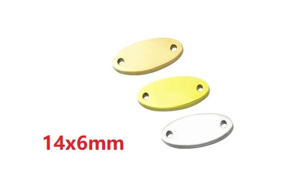50pcscustom your logo or designLaser Engraved clothing label14x6mm