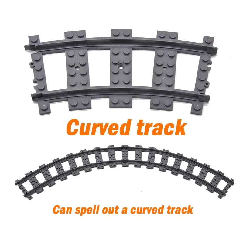 MOC Railway Track Train Tracks Straight Curved Soft