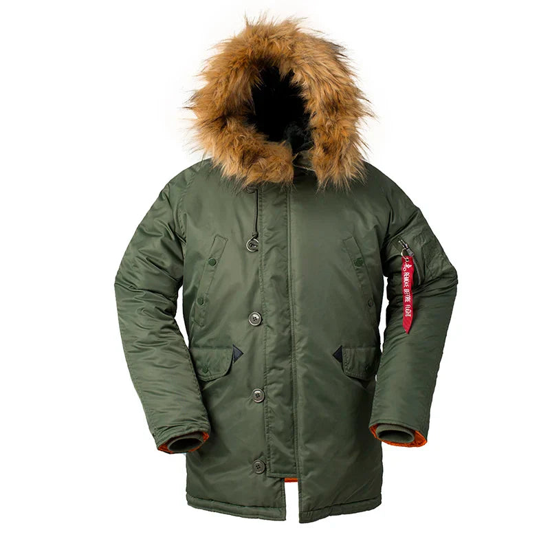 2023 Winter N3B Long Tactical Puffer Coat