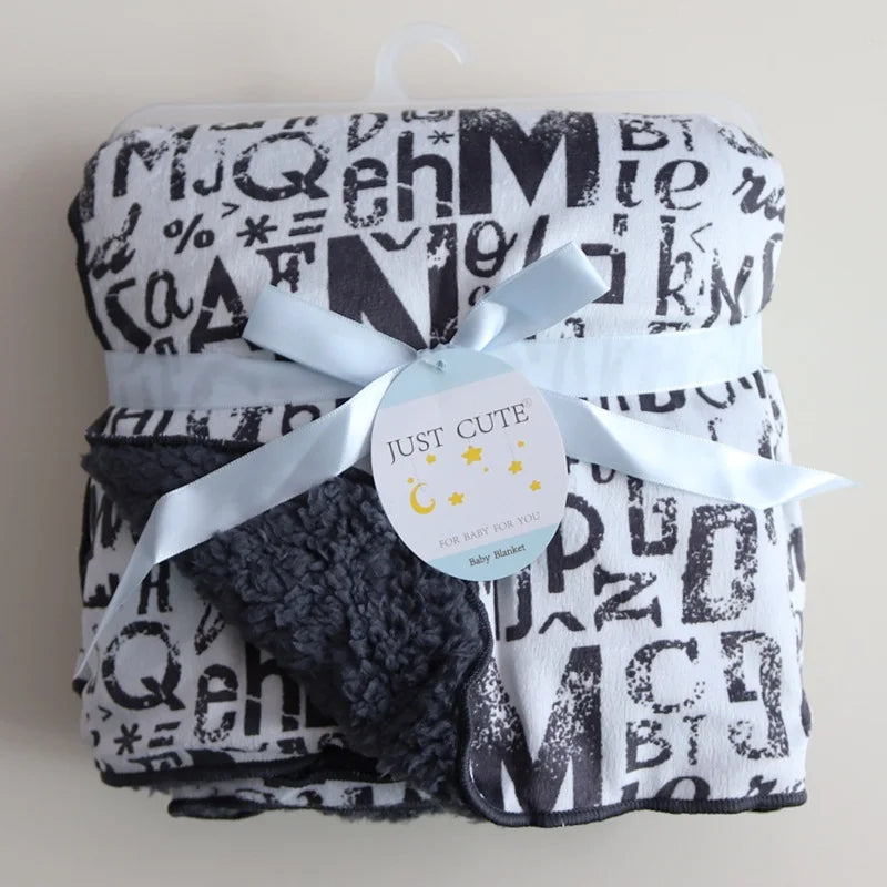 Baby Blankets New Thicken Double Layer Coral Fleece