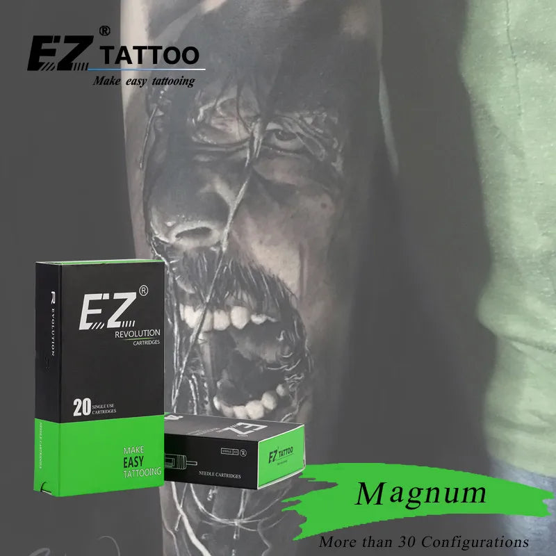 EZ Revolution Cartridge Tattoo Needles Magnum #10 0.30mm