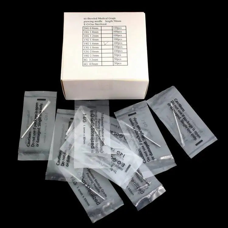 200PCS tattoo machine, 14G disposable puncture tattoo needles,