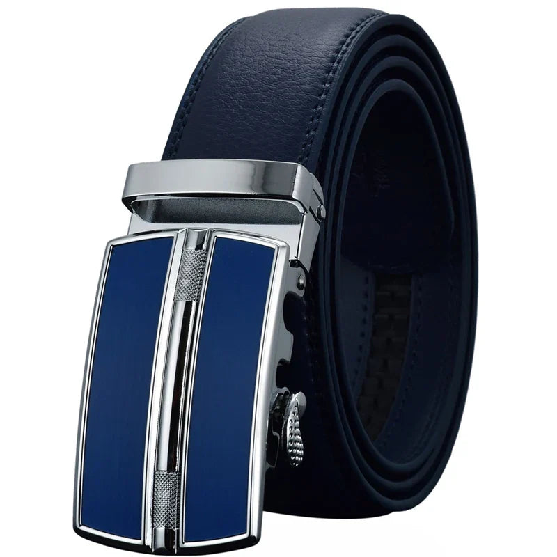 Men's Belts Luxury Automatic Buckle Genune Leather Strap