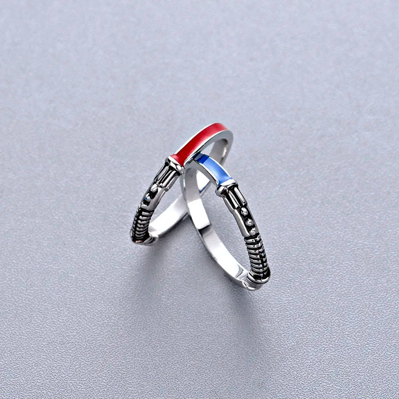 DCARZZ BestLightsaber Ring Set for Men Punk Vintage