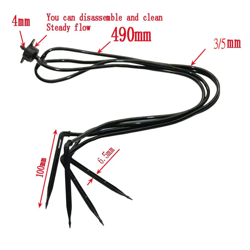 4 Branches Curved Arrow Garden Irrigation System Automatic