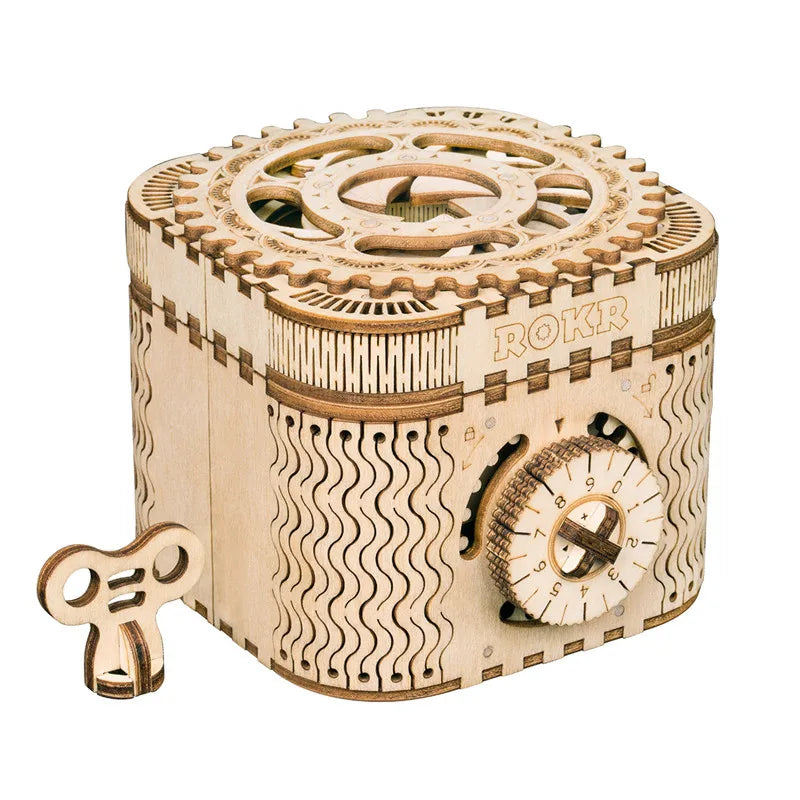 Robotime 123pcs Creative DIY 3D Treasure Box Wooden