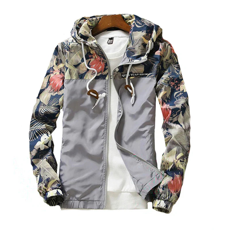 Windbreaker Jackets Mens Hooded Jacket Sportswear Bomber Jacket