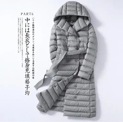 SEDUTMO Winter Long Womens Down Jackets Ultra Light