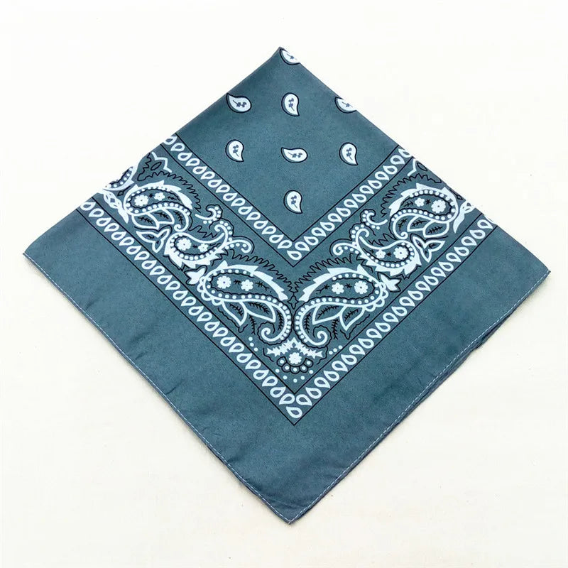 12pcs Polyester Cotton Cashew Flower Hiphop Bandanas For