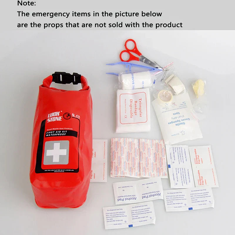 Red Waterproof 2L First Aid Bag Emergency Kits