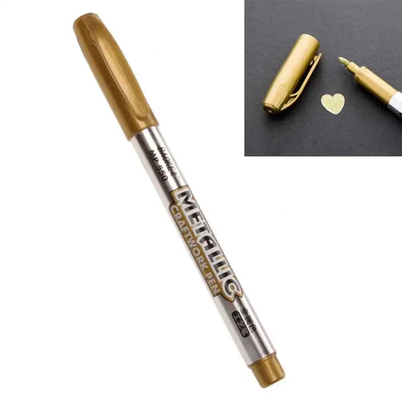 Metal Marker Pen Gold Silver 1.5mm Permanent Paint