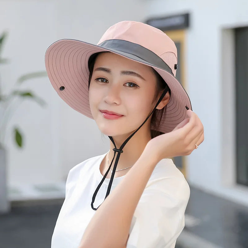 Parent-child Unisex Summer Foldable Sun Fisherman Hat Men
