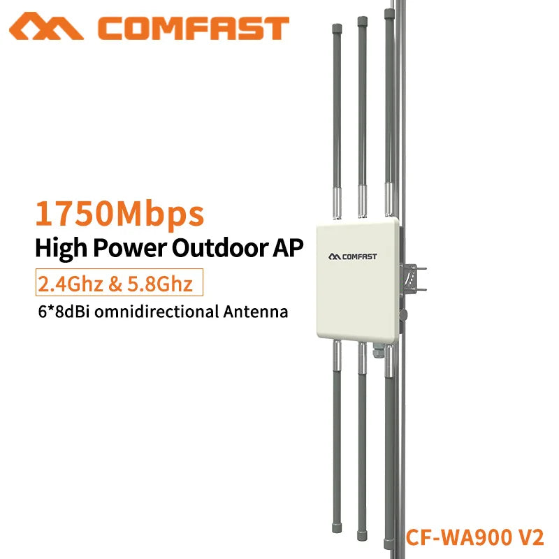 COMFAST 1750Mbps Wireless Outdoor AP Dual Band 5Ghz