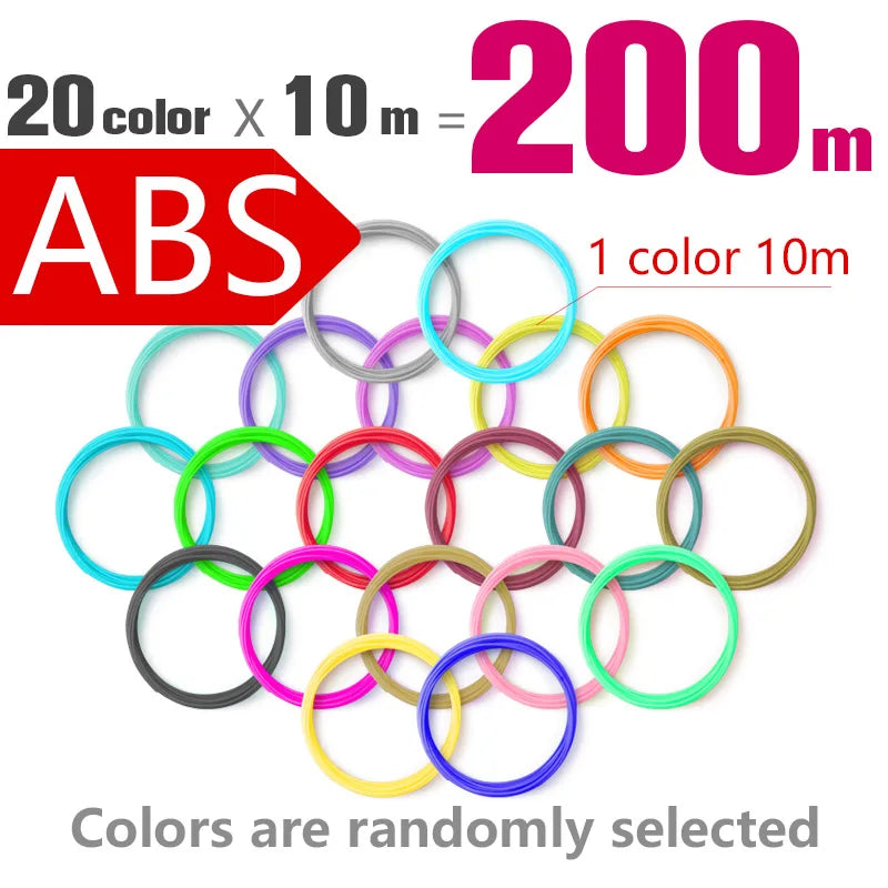 Creative 3D Printing Pen Set with ABS/PLA Filament