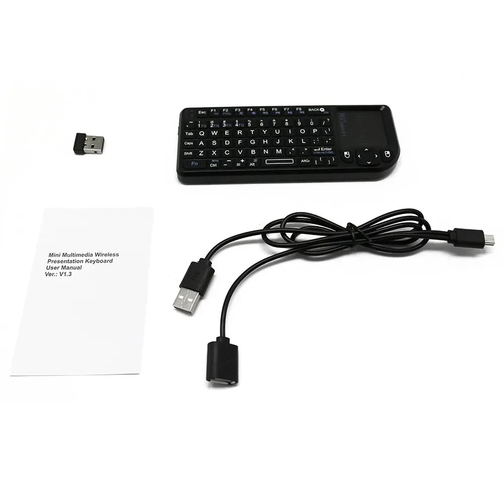 Rii X1 2.4GHz Mini Wireless Keyboard English/ES/FR Keyboards