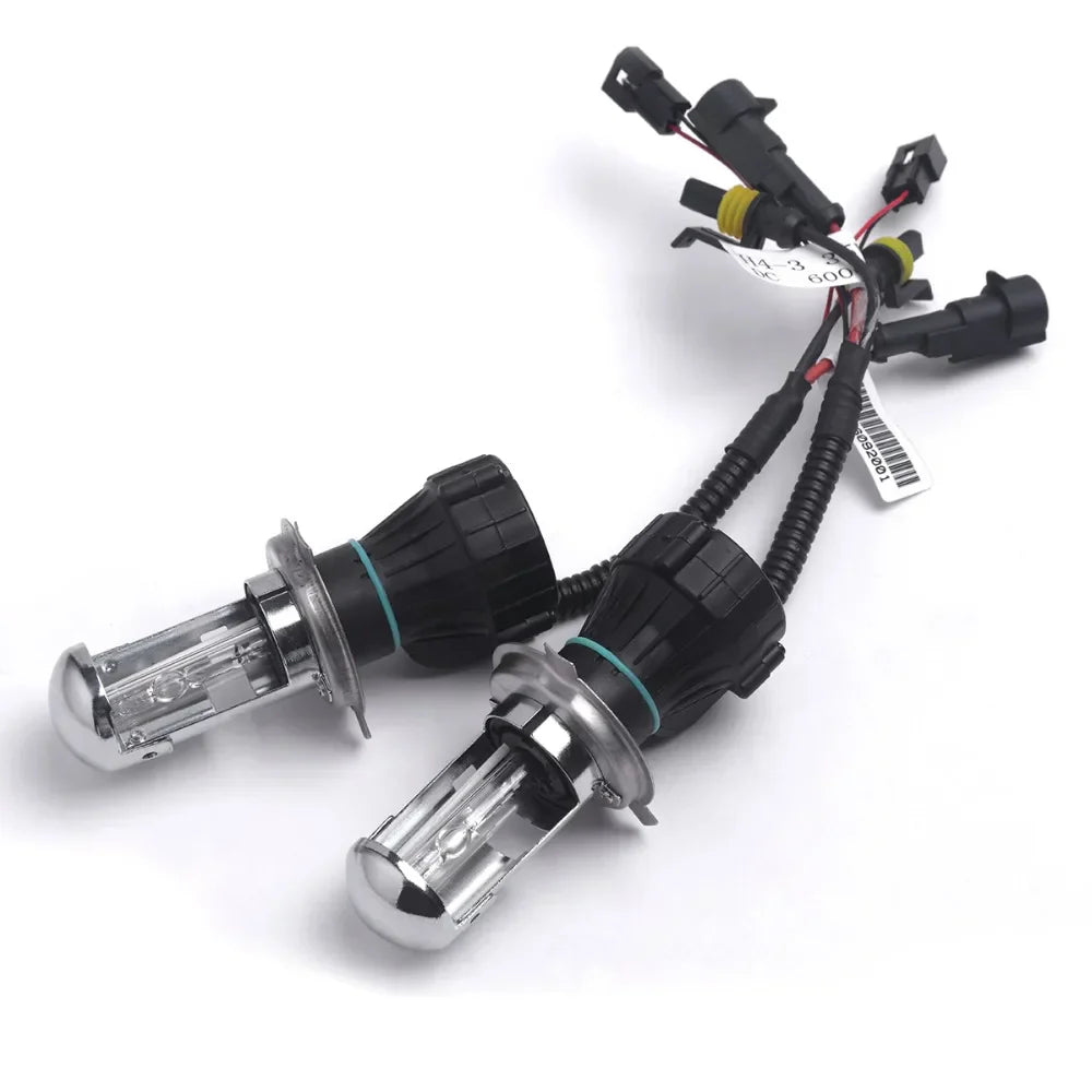 2pcs Bi Xenon H4 HID Car Headlight Bulbs 4300K-12000K