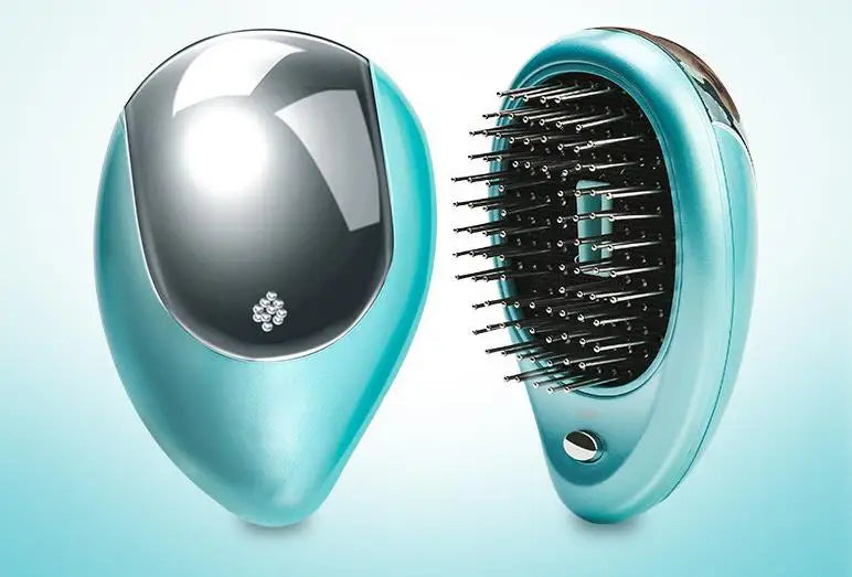 Portable Electric Hair Ionic Brush Hair Straightener Brush