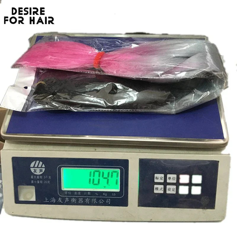 Desire for Hair 5Packs Synthetic Braiding Hair Christmas