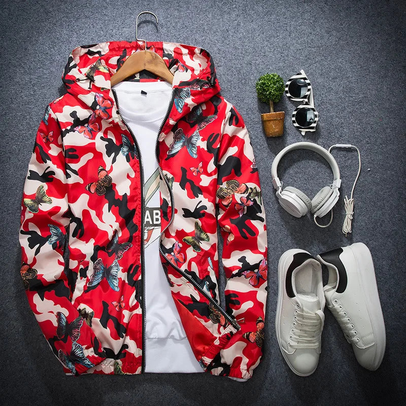 Mens Casual Camouflage Hoodie Jacket 2020 New Autumn